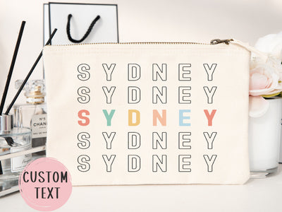 Personalized Cosmetic Pouch — Custom Makeup Bag