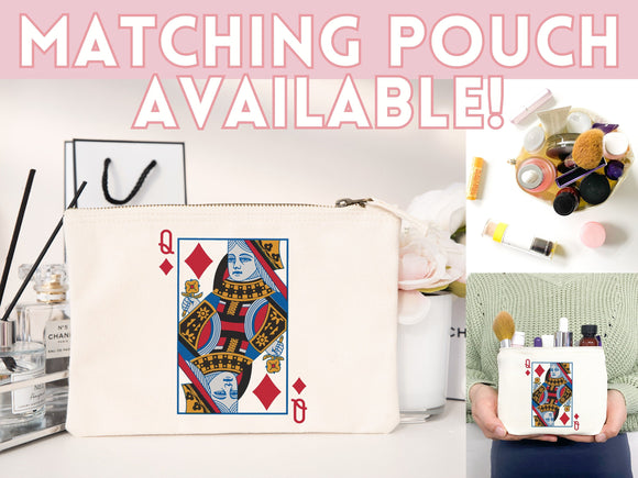 Queen of Diamond Bag Canvas Tote Bag Everyday Tote Bag Eco Friendly Bag Aesthetic Tote Shopper Bag Reusable Grocery Bag Cute Tote Bag Boho