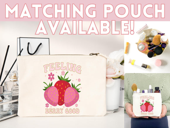 Strawberry Tote Bag Strawberry Lover Gift Spring Tote Shopper Summer Bag Eco Friendly Bag Reusable Grocery Tote Cute Tote Farmers Market Bag