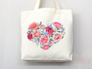 Rose Tote Bag, flower tote bag, tote bag canvas, eco friendly bag, aesthetic tote, reusable bag, floral tote bag,plant lover, flower bag