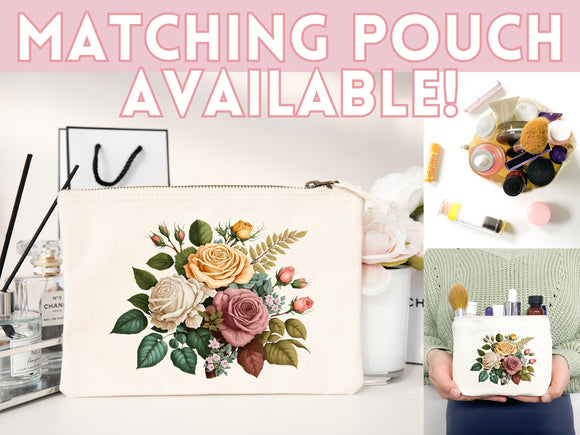 Rose Tote Bag, flower tote bag, tote bag canvas, eco friendly bag, aesthetic tote, reusable bag, floral tote bag,plant lover, flower bag