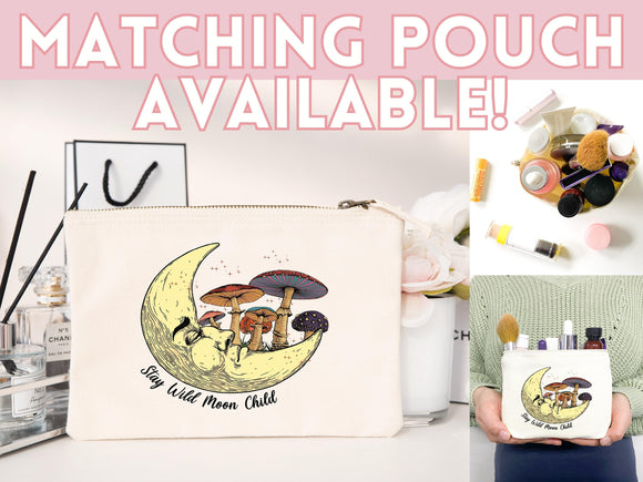 Mushroom Tote bag Celestial bag cottagecore bag canvas bag aesthetic tote mushroom gift cute tote bag fairycore nature lover gift moon gift