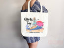 Beach Tote Bag Beach Bag Gift Bridesmaid Beach Summer Spring Tote Shopper Bag Eco Friendly Bag Reusable Grocery Tote Cute Tote School Bag