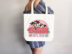 Beach Tote Bag Beach Bag Gift Bridesmaid Beach Summer Spring Tote Shopper Bag Eco Friendly Bag Reusable Grocery Tote Cute Tote School Bag