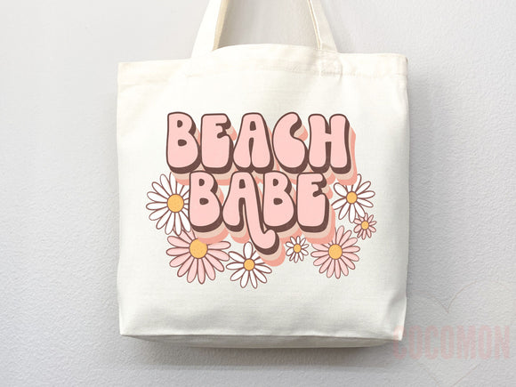 Beach Tote Bag Beach Bag Gift Bridesmaid Beach Summer Spring Tote Shopper Bag Eco Friendly Bag Reusable Grocery Tote Cute Tote School Bag