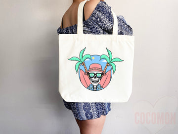 Beach Tote Bag Beach Bag Gift Bridesmaid Beach Summer Spring Tote Shopper Bag Eco Friendly Bag Reusable Grocery Tote Cute Tote School Bag