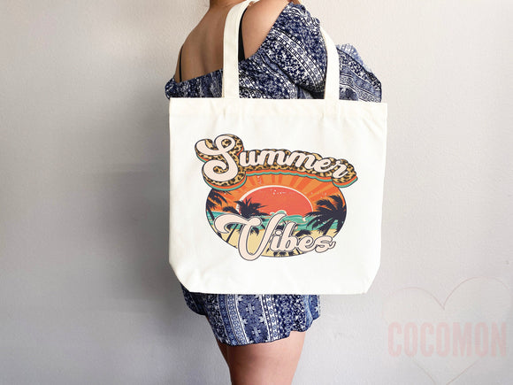 Beach Tote Bag Beach Bag Gift Bridesmaid Beach Summer Spring Tote Shopper Bag Eco Friendly Bag Reusable Grocery Tote Cute Tote School Bag