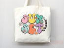 Beach Tote Bag Beach Bag Gift Bridesmaid Beach Summer Spring Tote Shopper Bag Eco Friendly Bag Reusable Grocery Tote Cute Tote School Bag
