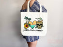 Beach Tote Bag Beach Bag Gift Bridesmaid Beach Summer Spring Tote Shopper Bag Eco Friendly Bag Reusable Grocery Tote Cute Tote School Bag