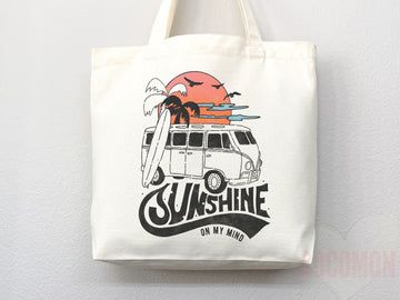 Beach Tote Bag Beach Bag Gift Bridesmaid Beach Summer Spring Tote Shopper Bag Eco Friendly Bag Reusable Grocery Tote Cute Tote School Bag
