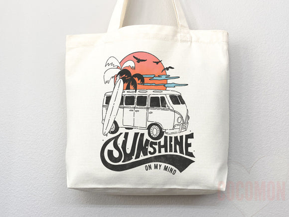Beach Tote Bag Beach Bag Gift Bridesmaid Beach Summer Spring Tote Shopper Bag Eco Friendly Bag Reusable Grocery Tote Cute Tote School Bag