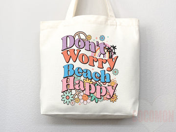 Beach Tote Bag Beach Bag Gift Bridesmaid Beach Summer Spring Tote Shopper Bag Eco Friendly Bag Reusable Grocery Tote Cute Tote School Bag