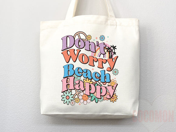 Beach Tote Bag Beach Bag Gift Bridesmaid Beach Summer Spring Tote Shopper Bag Eco Friendly Bag Reusable Grocery Tote Cute Tote School Bag