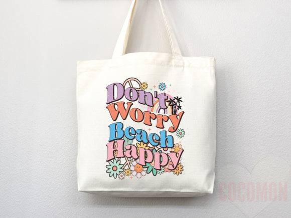 Beach Tote Bag Beach Bag Gift Bridesmaid Beach Summer Spring Tote Shopper Bag Eco Friendly Bag Reusable Grocery Tote Cute Tote School Bag