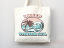 Beach Tote Bag Beach Bag Gift Bridesmaid Beach Summer Spring Tote Shopper Bag Eco Friendly Bag Reusable Grocery Tote Cute Tote School Bag