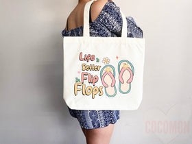 Beach Tote Bag Beach Bag Gift Bridesmaid Beach Summer Spring Tote Shopper Bag Eco Friendly Bag Reusable Grocery Tote Cute Tote School Bag