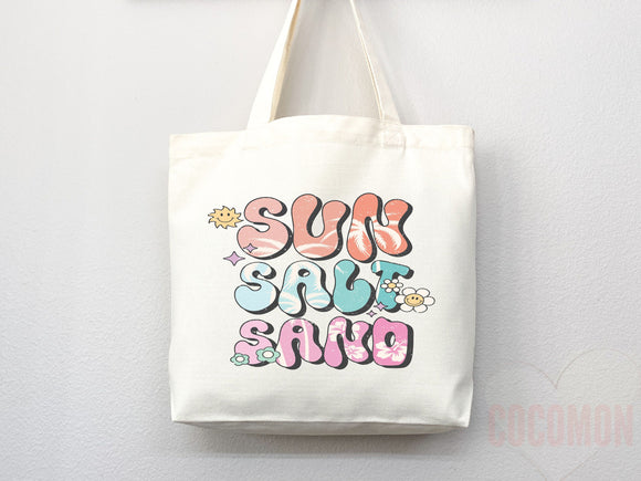 Beach Tote Bag Beach Bag Gift Bridesmaid Beach Summer Spring Tote Shopper Bag Eco Friendly Bag Reusable Grocery Tote Cute Tote School Bag