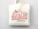 Beach Tote Bag Beach Bag Gift Bridesmaid Beach Summer Spring Tote Shopper Bag Eco Friendly Bag Reusable Grocery Tote Cute Tote School Bag