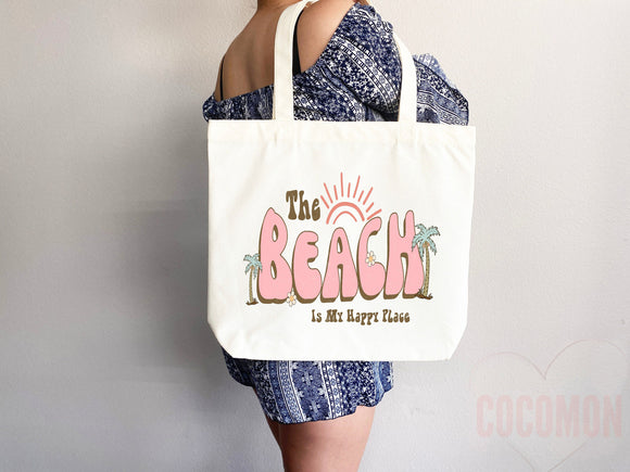 Beach Tote Bag Beach Bag Gift Bridesmaid Beach Summer Spring Tote Shopper Bag Eco Friendly Bag Reusable Grocery Tote Cute Tote School Bag
