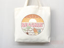 Beach Tote Bag Beach Bag Gift Bridesmaid Beach Summer Spring Tote Shopper Bag Eco Friendly Bag Reusable Grocery Tote Cute Tote School Bag