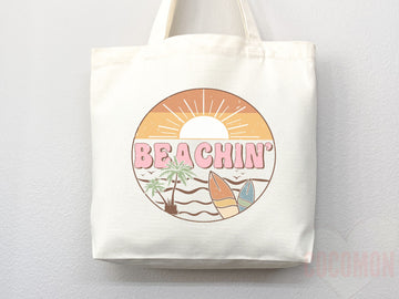 Beach Tote Bag Beach Bag Gift Bridesmaid Beach Summer Spring Tote Shopper Bag Eco Friendly Bag Reusable Grocery Tote Cute Tote School Bag