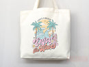 Beach Tote Bag Beach Bag Gift Bridesmaid Beach Summer Spring Tote Shopper Bag Eco Friendly Bag Reusable Grocery Tote Cute Tote School Bag