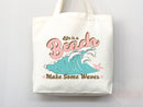 Beach Tote Bag Beach Bag Gift Bridesmaid Beach Summer Spring Tote Shopper Bag Eco Friendly Bag Reusable Grocery Tote Cute Tote School Bag