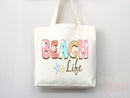 Beach Tote Bag Beach Bag Gift Bridesmaid Beach Summer Spring Tote Shopper Bag Eco Friendly Bag Reusable Grocery Tote Cute Tote School Bag