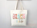 Beach Tote Bag Beach Bag Gift Bridesmaid Beach Summer Spring Tote Shopper Bag Eco Friendly Bag Reusable Grocery Tote Cute Tote School Bag