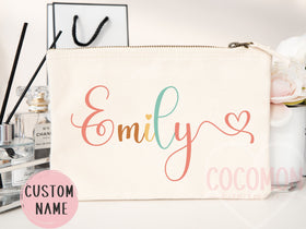 Personalized Cosmetic Pouch — Custom Makeup Bag