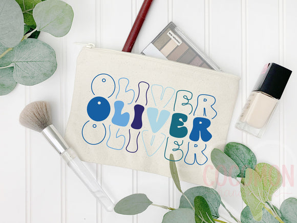 Personalized Cosmetic Pouch Custom Makeup Bag Gift Custom Make Up Pouch Women Teen Birthday Gift Monogram Cosmetic Bag Bridesmaid Gift Idea