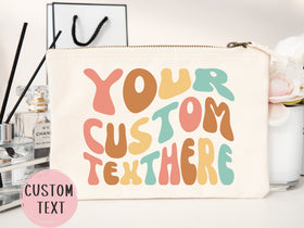 Personalized Cosmetic Pouch — Custom Makeup Bag