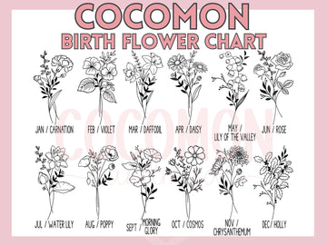 Personalized Birth Month Flower Custom Name Tote Bag Gift Custom Floral Bag Tote Shopper Aesthetic Bag Flower Gift for Her Bridal Bridesmaid