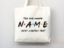 Personalized Tote Bag Friends Gift Bag Custom Tote Shopper Bag Custom Gift For Her Personalized Gift For Bridesmaid Wedding Bridal Reusable