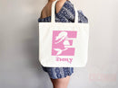 Personalized Name Tote Bag Mermaid Gift Custom Name Tote Bag Custom Tote Shopper Customized Name Gift For Her Kids Bag School Bag For Kids