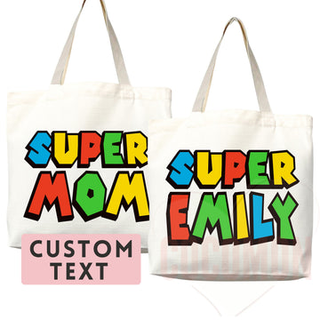 Personalized Name Tote Bag Custom Name Tote Bag Custom Tote Shopper Womens Bag Customized Name Gift For Her Kids Bag School Bag For Kids