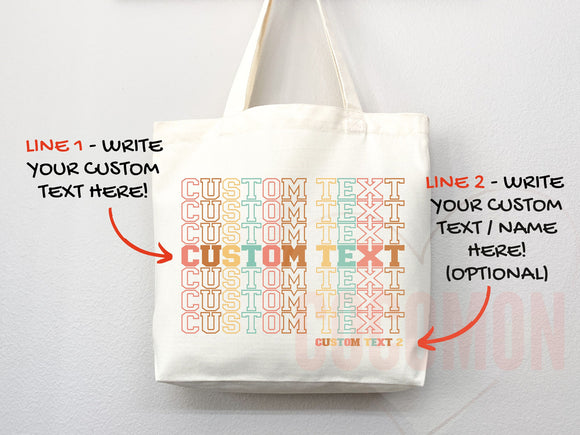 Personalized Bag Tote Thank You Bag Custom Tote Shopper Thank You Bag Custom Gift For Her Personalized Gift For Her Reusable Bag Grocery Bag