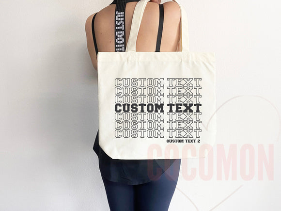 Personalized Bag Tote Thank You Bag Custom Tote Shopper Thank You Bag Custom Gift For Her Personalized Gift For Her Reusable Bag Grocery Bag