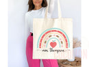 Teacher Appreciation Gift Tote Bag Canvas Custom Teacher Gift Personalized School Bag Gifted Teacher Tote Reusable Bag School Campus Bag