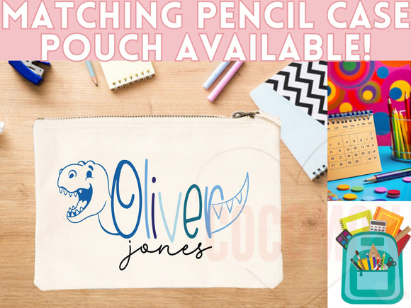 Personalized Name Tote Bag Dinosaur Gift Custom Name Tote Bag Custom Tote Shopper Customized Name Back to school Kid Bag School Bag For Kids