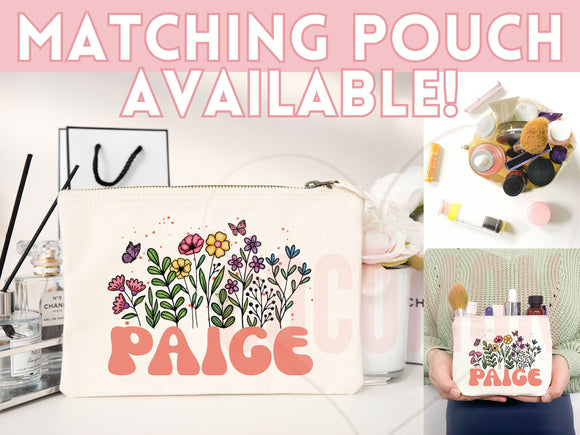 Customized Name Tote Bag Floral Tote Bag Personalized Name Bag Custom Name Tote Bag Custom Gift Bridesmaids Bag Gift Tote Shopper Women Bag