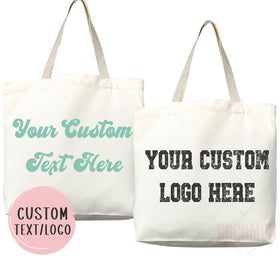 Custom Logo Tote Bag — Upload Your Design (004)