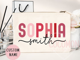 Personalized Cosmetic Pouch — Custom Makeup Bag