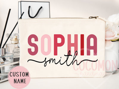 Personalized Cosmetic Pouch — Custom Makeup Bag