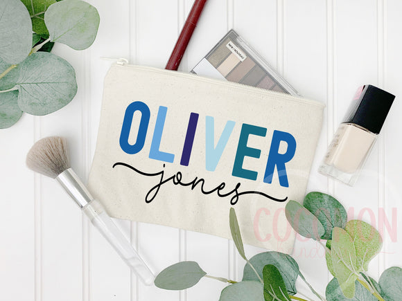 Personalized Cosmetic Pouch Custom Makeup Bag Gift Custom Make Up Pouch Women Teen Birthday Gift Monogram Cosmetic Bag Bridesmaid Gift Idea