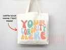 Custom Sorority Tote Bag Gift Rush Initiation Bid Day Big Little Gift Custom Name Sorority Gift College Tote Bag Personalized Gift For Her