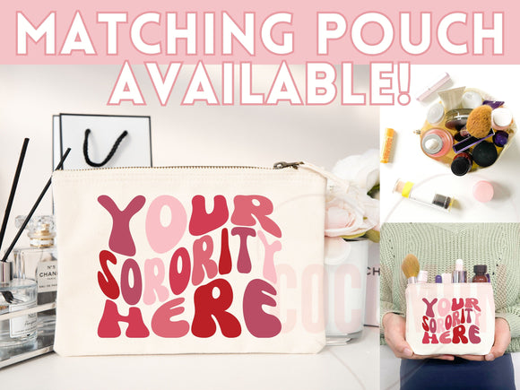 Custom Sorority Tote Bag Gift Rush Initiation Bid Day Big Little Gift Custom Name Sorority Gift College Tote Bag Personalized Gift For Her