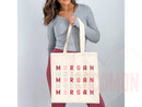 Personalized Name Bag Custom Name Tote Bag Custom Tote Shopper Women Bag Customized Name Gift For Her Personalized Gift For Her Reusable Bag