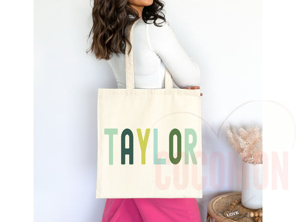 Personalized Name Tote Bag Custom Name Tote Bag Custom Tote Shopper Womens Bag Customized Name Gift For Her Kids Bag School Bag For Kids