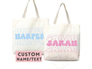 Personalized Name Tote Bag Custom Name Tote Bag Custom Tote Shopper Womens Bag Customized Name Gift For Her Kids Bag School Bag For Kids